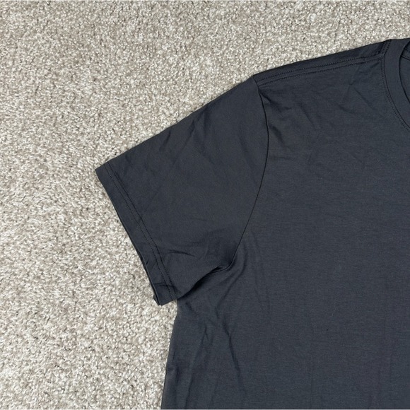 Everlane Uniform Shirt Mens Extra Large Gray Solid Crewneck Cotton Tee Made USA - Picture 4 of 9